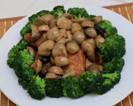 29. Tofu with Straw Mushroom and Vegetable 紅燒草菇豆腐